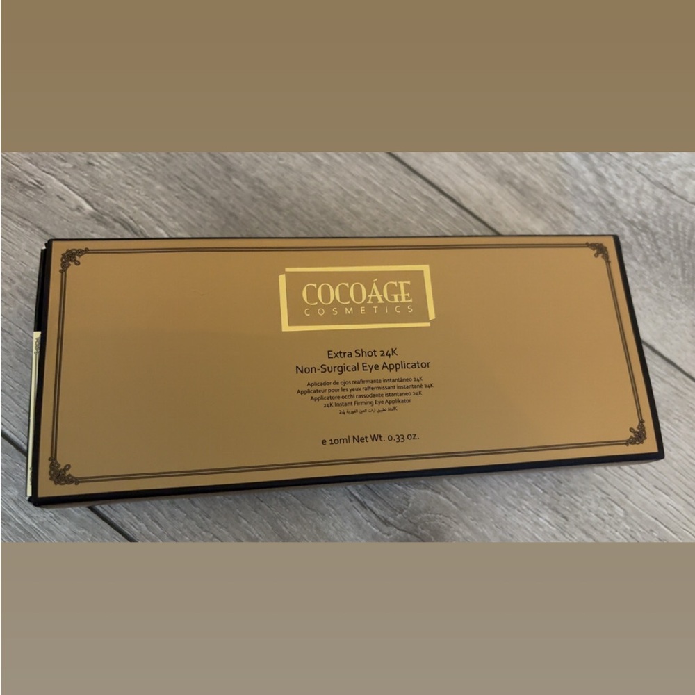 Cocoáge Non Surgical Eye Cream- Syringe Style Applicator 24K Instant Results NIB